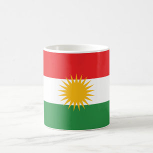 Kurdistan-Flagge Kaffeetasse