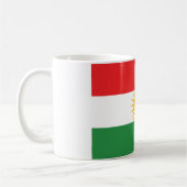 Kurdistan-Flagge Kaffeetasse (Links)