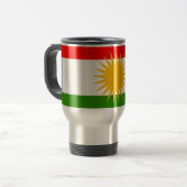 Kurdistan-Flagge Reisebecher (Vorderseite Links)