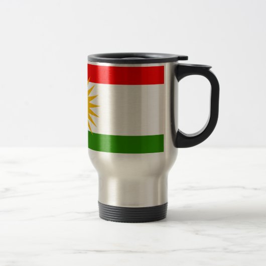 Kurdistan-Flagge Reisebecher (Rechts)