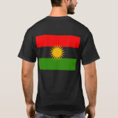 Kurdistan-Flagge T-Shirt (Rückseite)