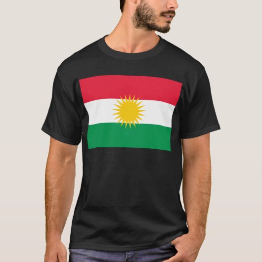 Kurdistan-Flagge T-Shirt (Vorderseite)