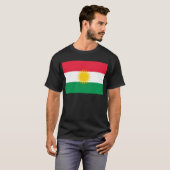 Kurdistan-Flagge T-Shirt (Vorne ganz)