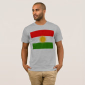 Kurdistan-Flagge T-Shirt (Vorne ganz)