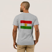 Kurdistan-Flagge T-Shirt (Schwarz voll)