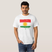 Kurdistan-Flagge T-Shirt (Vorne ganz)