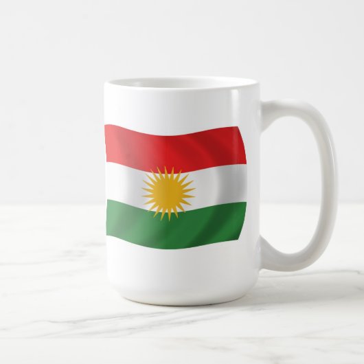 Kurdistan-Flagge Tasse (Rechts)