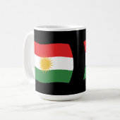 Kurdistan-Flagge Tasse (Vorderseite Links)