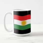 Kurdistan-Flagge Tasse (Links)