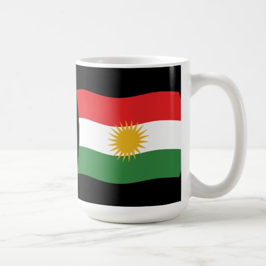 Kurdistan-Flagge Tasse (Rechts)