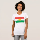 Kurdistan-Flaggen-T - Shirt (Vorne ganz)