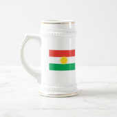 Kurdistan-Flaggen-Tasse Bierglas (Links)