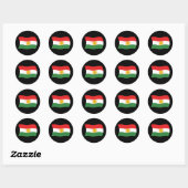Kurdistan-Flaggensticker Runder Aufkleber (Blatt)