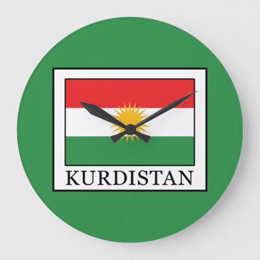 Kurdistan Große Wanduhr (Vorderseite)