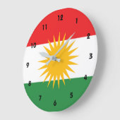 Kurdistan Große Wanduhr (Winkel)