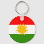 Kurdistan High quality Flag Schlüsselanhänger (Vorderseite)