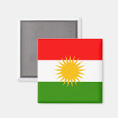 Kurdistan Hochwertige Flagge Magnet (Vorderseite/Rückseite)