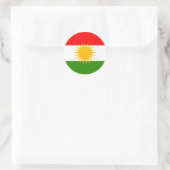 Kurdistan Hochwertige Flagge Runder Aufkleber (Tasche)