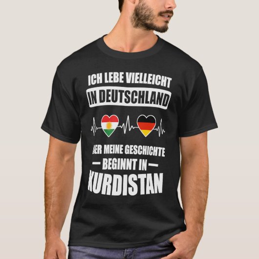 Kurdistan Kurdi Kurde Rojava T-Shirt (Vorderseite)