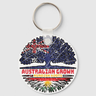 Kurdistan Kurdisch Australian Australia Tree Roots Schlüsselanhänger