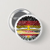 Kurdistan Kurdisch Deutsch Deutschland Baum Wurzel Button (Vorne & Hinten)