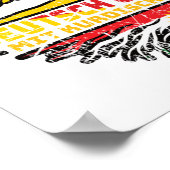 Kurdistan Kurdisch Deutsch Deutschland Baum Wurzel Poster (Ecke)