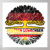 Kurdistan Kurdisch Deutsch Deutschland Baum Wurzel Poster (Vorne)