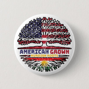Kurdistan Kurdisch USA USA Vereinigte Staaten Tr Button