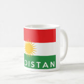 Kurdistan-Ländersymbol Kaffeetasse (VorderseiteRechts)