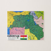 KURDISTAN MAP Puzzle Exklusiv (Horizontal)
