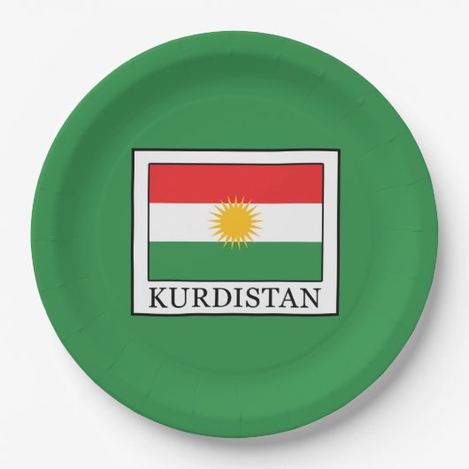 Kurdistan Pappteller (Vorderseite)