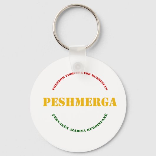 KURDISTAN Peshmerga Freedom Warrior Schlüsselanhänger (Vorderseite)