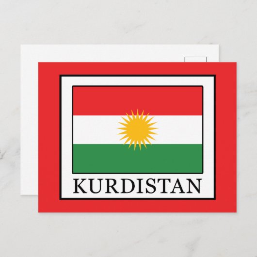 Kurdistan Postkarte (Vorne/Hinten)