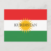 Kurdistan Postkarte (Vorderseite)