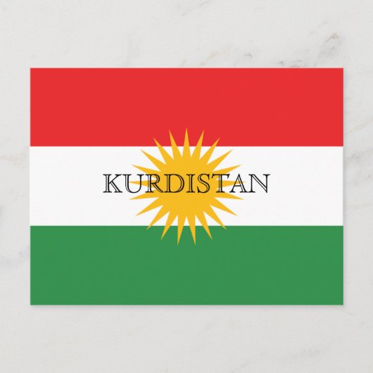Kurdistan Postkarte (Vorderseite)