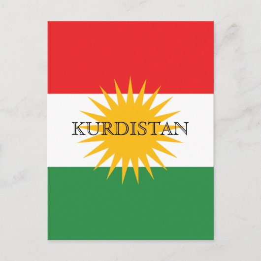 Kurdistan Postkarte (Vorderseite)