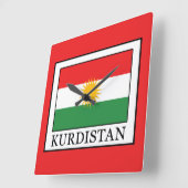 Kurdistan Quadratische Wanduhr (Winkel)