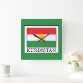 Kurdistan Quadratische Wanduhr (Zuhause)