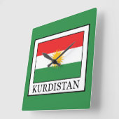 Kurdistan Quadratische Wanduhr (Winkel)