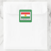 Kurdistan Quadratischer Aufkleber (Tasche)