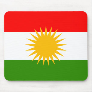 Kurdistan-Qualitäts-Flagge Mousepad