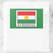 Kurdistan Rechteckiger Aufkleber (Tasche)