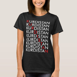 Kurdistan Retro Kurden Erbil im Irak T-Shirt