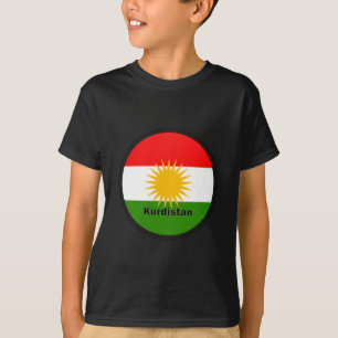 Kurdistan Roundel Qualität Flagge T-Shirt