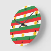 Kurdistan Runde Wanduhr (Winkel)