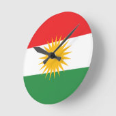 Kurdistan Runde Wanduhr (Winkel)