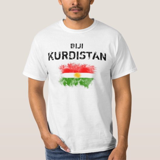 Kurdistan T-Shirt with "Biji Kurdistan" (Vorderseite)