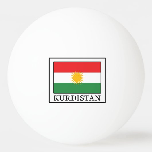 Kurdistan Tischtennisball (Vorderseite)