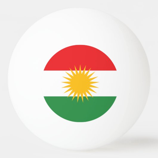 Kurdistan Tischtennisball (Vorderseite)