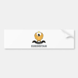 Kurdistan-Wappen Autoaufkleber